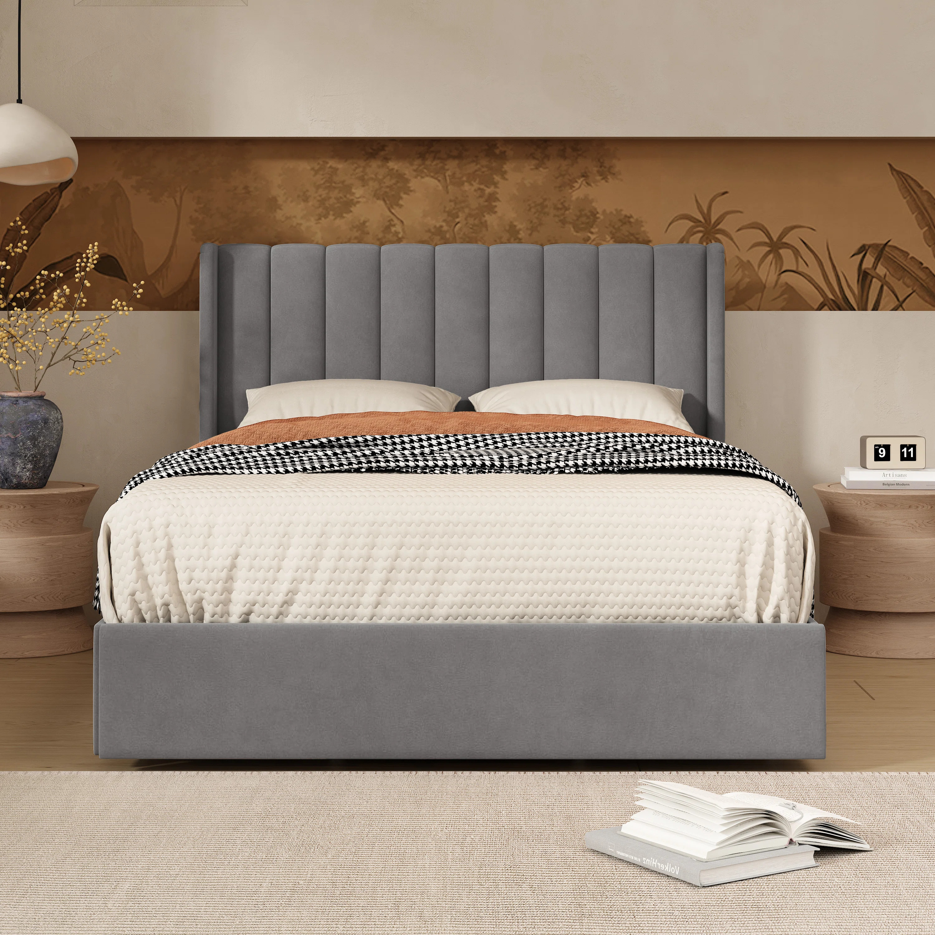Jeilyn Upholstered Platform Drawer Storage Bed | Wayfair North America