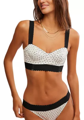 Free People Women's Viva La Longline Bralette, Ivory, Small | Belk