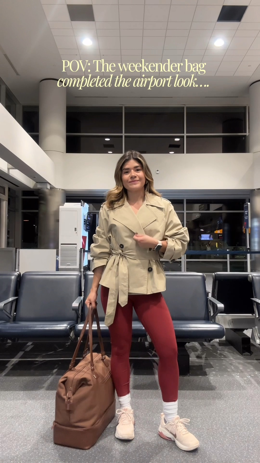 When your workout clothes work as the airport look! 
Trench coat size small
Top size small
Leggings size xs

#LTKootd #LTKTravel #LTKActive