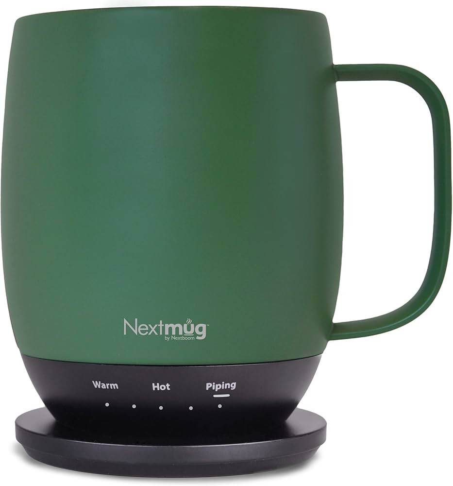 Nextmug - Temperature-Controlled, Self-Heating Coffee Mug (Sage - 14 oz.) | Amazon (US)