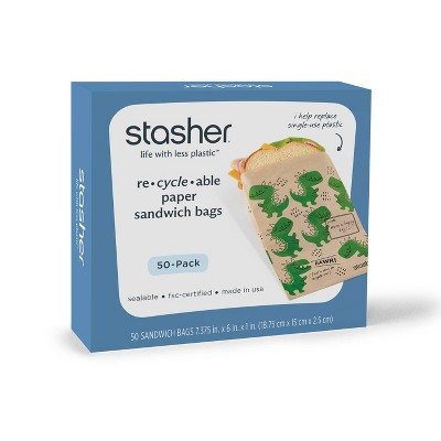 stasher Paper Reusable Food Storage Sandwich Bags - 50ct | Target