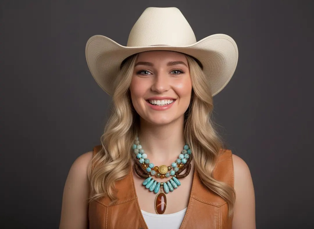 Bohemian Turquoise Agate Statement Necklace. Layered and Gemstone Necklace. Handmade Jewelry for ... | Etsy (US)