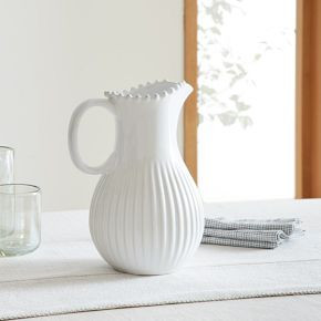 Costa Nova Pearl White Pitcher | West Elm (US)