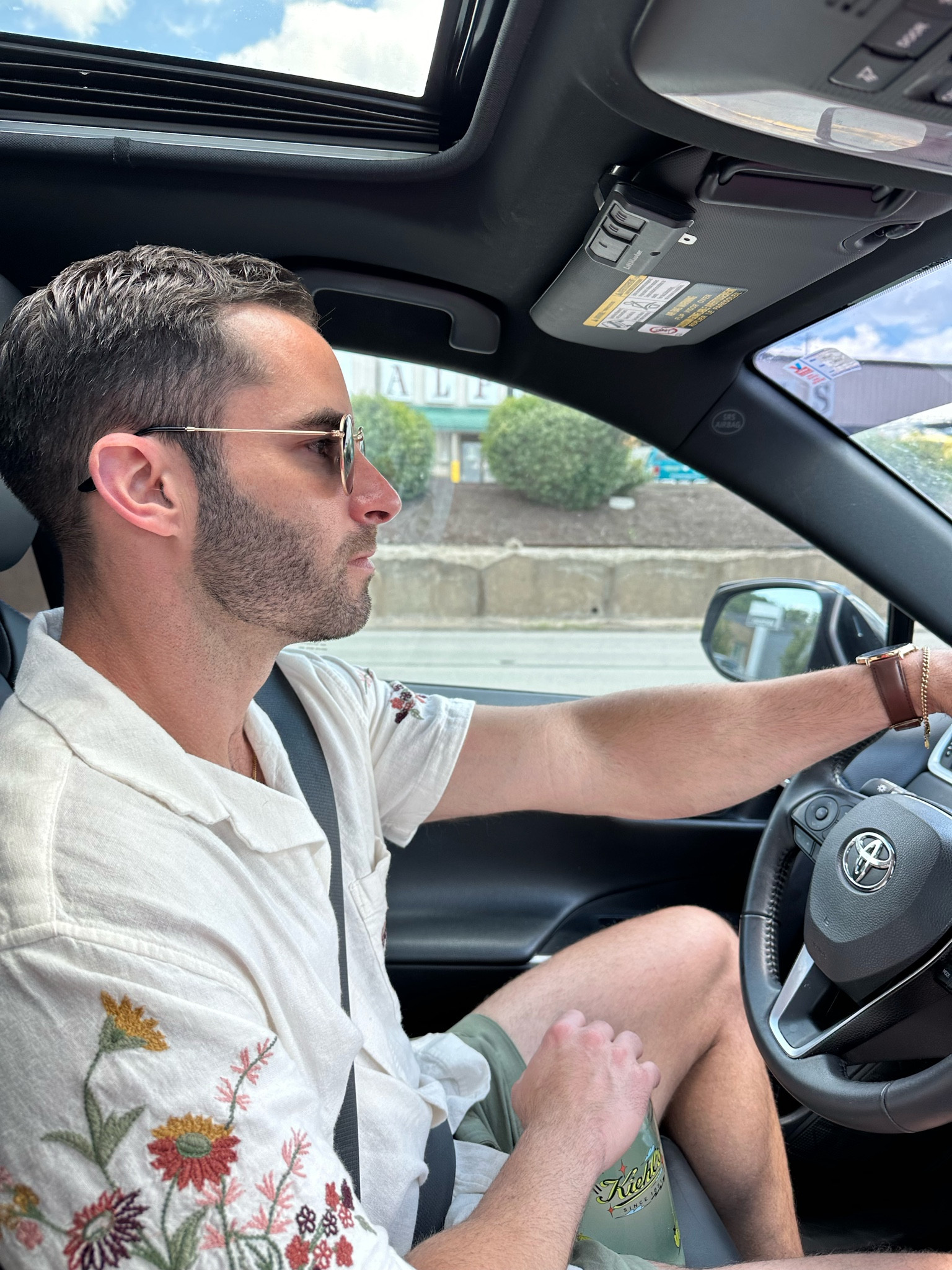 Men’s summer outfit style. Loving this embroidered button up shirt and these everyday shorts. My go to accessories have been this watch and bracelet 

#LTKFindsUnder50 #LTKStyleTip #LTKMens