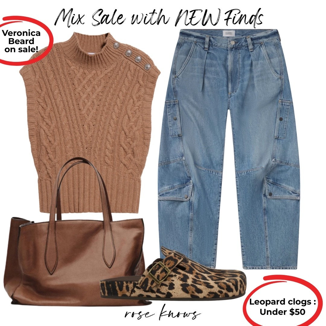 When I can get a great deal, I do and then mix with new finds! 

Leather totes 
Leopard on trend clogs 
Jeans on trend 
Veronica beard at the Nordstrom rack 

#LTKSaleAlert #LTKFindsUnder100 #LTKShoeCrush