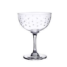 Set Of 6 '' Stars Design Crystal Champagne Glasses | Trouva (Global)