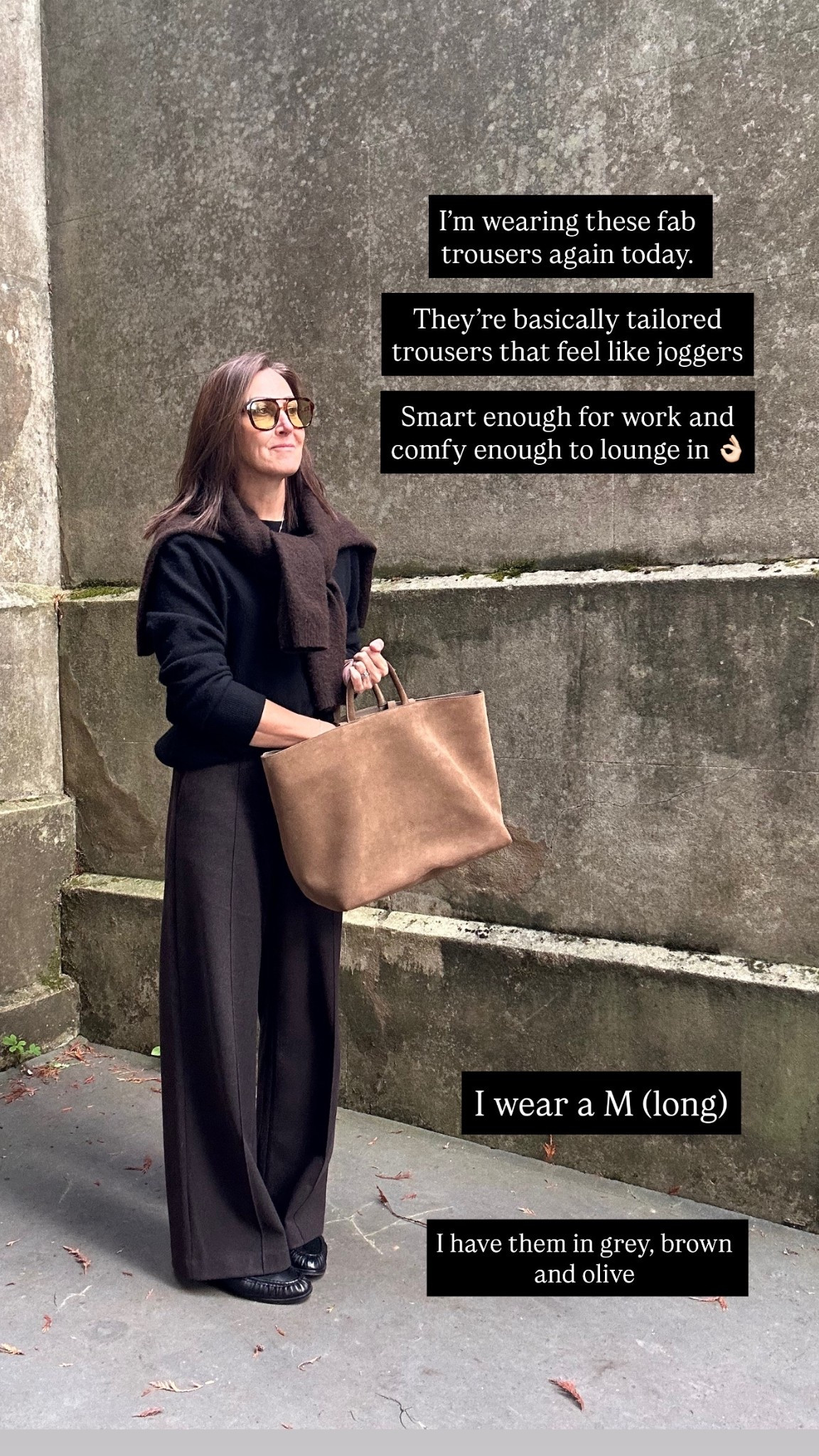 The tailored trousers that feel like joggers. I have these in three colours now because they’re just so good. Brushed jersey fabricwhich is soft and cosy. Smart enough for work, and comfy enough to lounge in 👌🏻
I wear a M (long) x

#LTKuk #LTKover50style #LTKstyletip