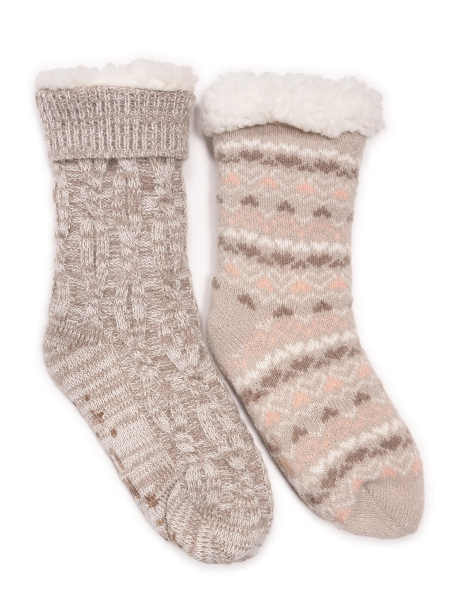MUK LUKS Women's Tall Cabin Socks, 2-Pack, OSFM - Walmart.com | Walmart (US)