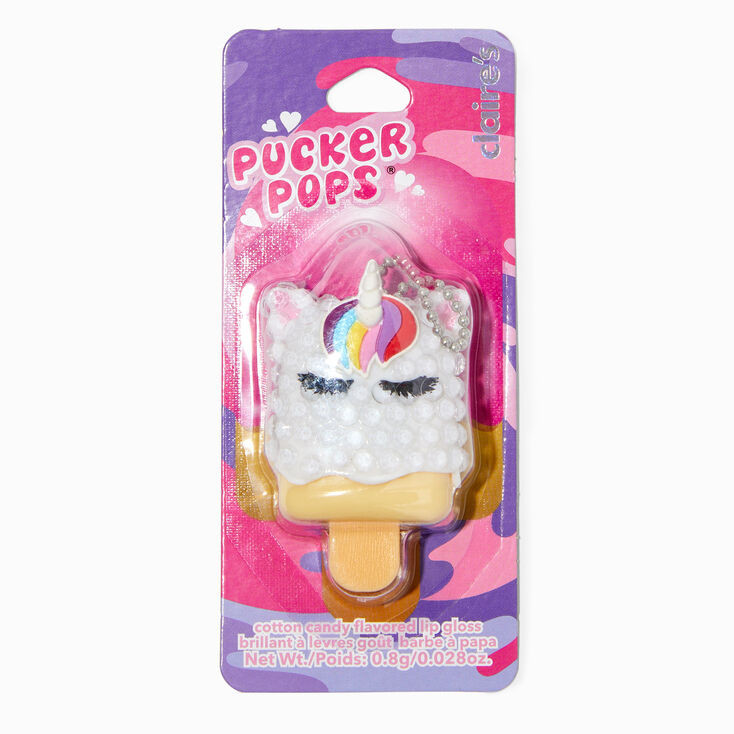 Pucker Pops® Unicorn Bling Lip Gloss - Cotton Candy | Claire's (US)