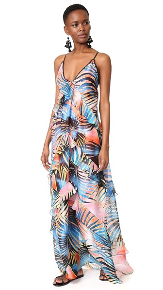 Just Cavalli Palm Maxi Dress | Shopbop