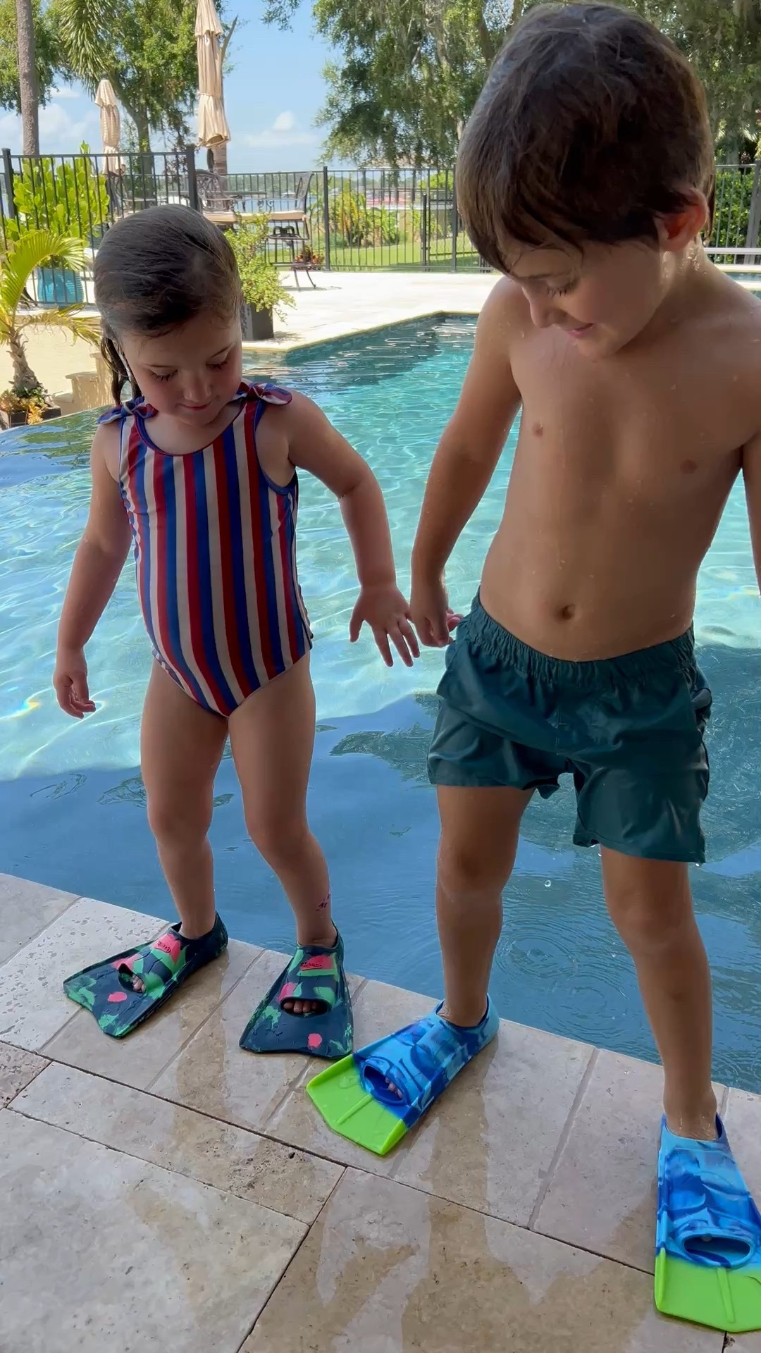 Summer Fin! Ha. They love their little flippers! 💦