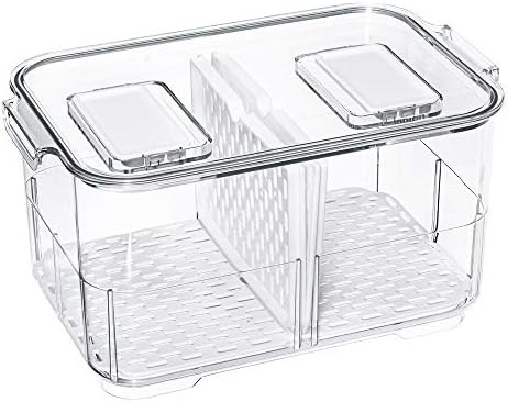 Fridge Food Storage Containers Produce Saver FreshWorks Produce Food Storage Container Bin Stacka... | Amazon (US)