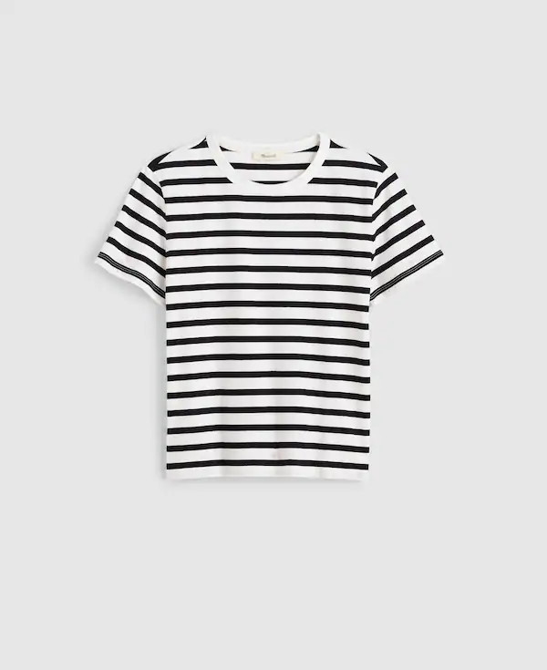 The Perfect Crewneck Tee in Allday Jersey | Madewell