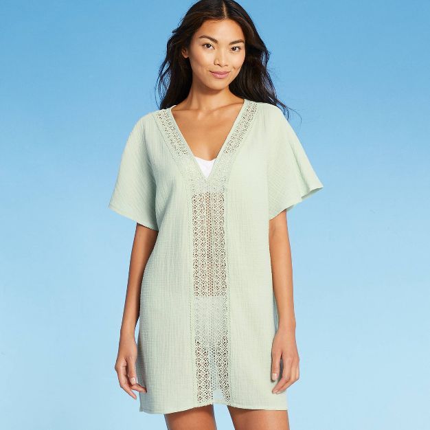 Women's Crochet Insert Cover Up Dress - Kona Sol™ | Target