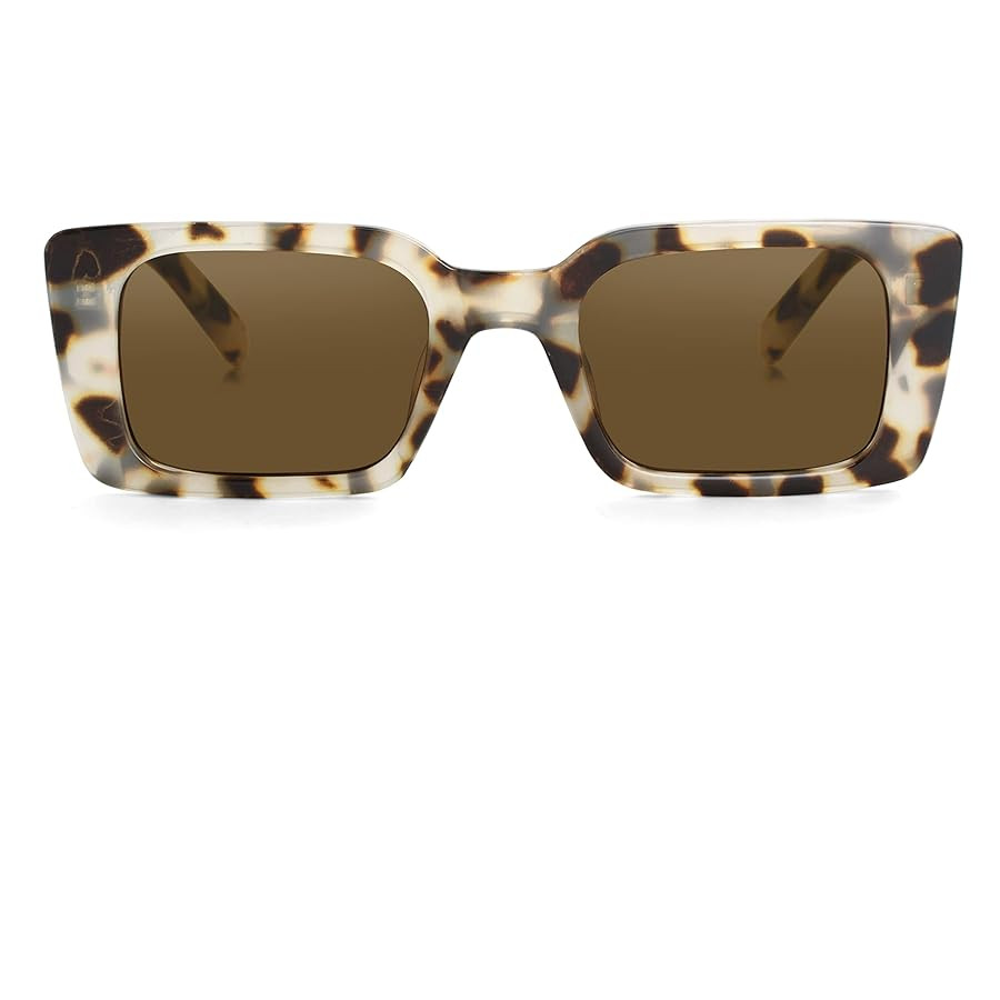 Onrtry Rectangle Sunglasses for Women Men Vintage Fashion Sun Glasses | Amazon (US)