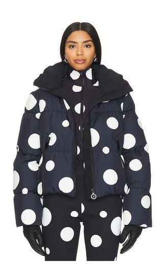 Grand Down Jacket in Dot Black | Revolve Clothing (Global)