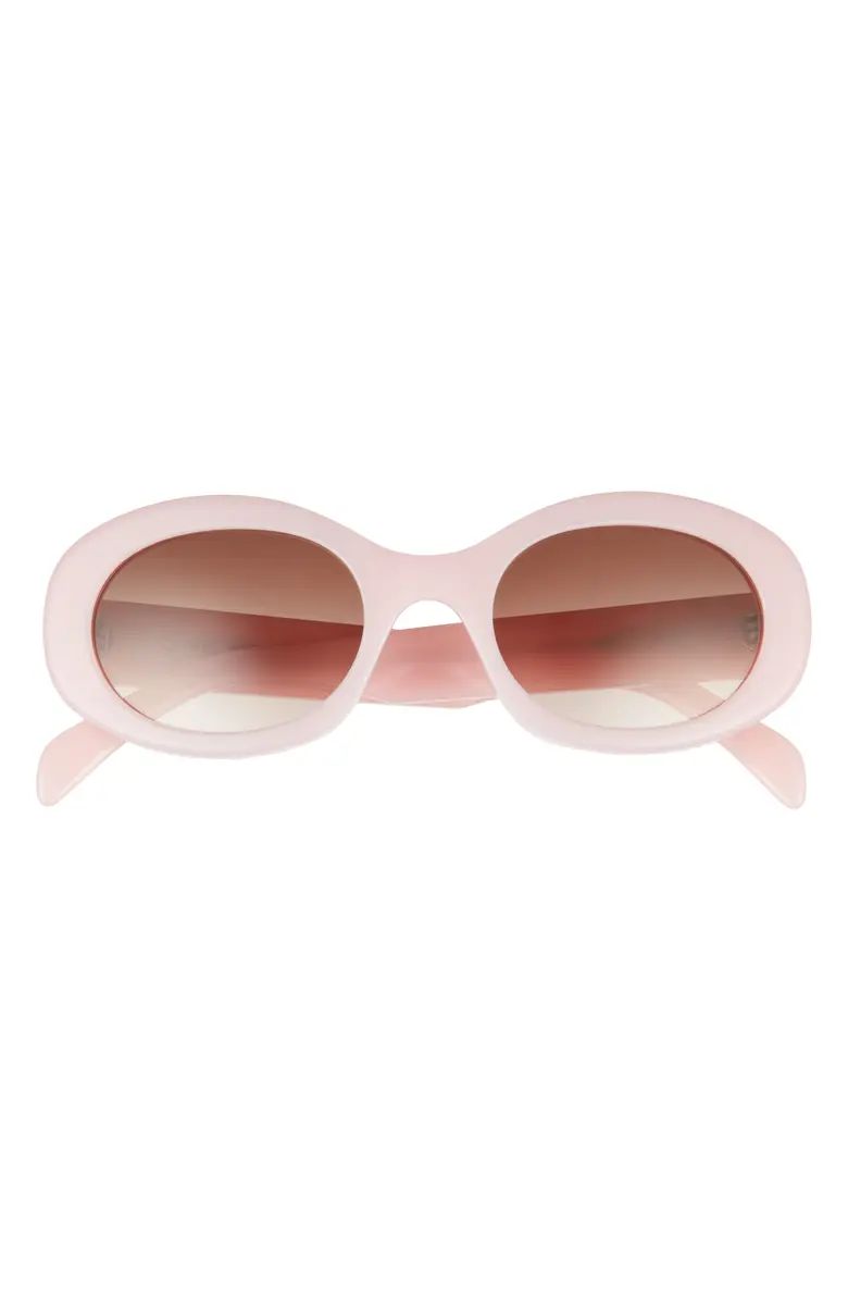 Triomphe 54mm Oval Sunglasses | Nordstrom