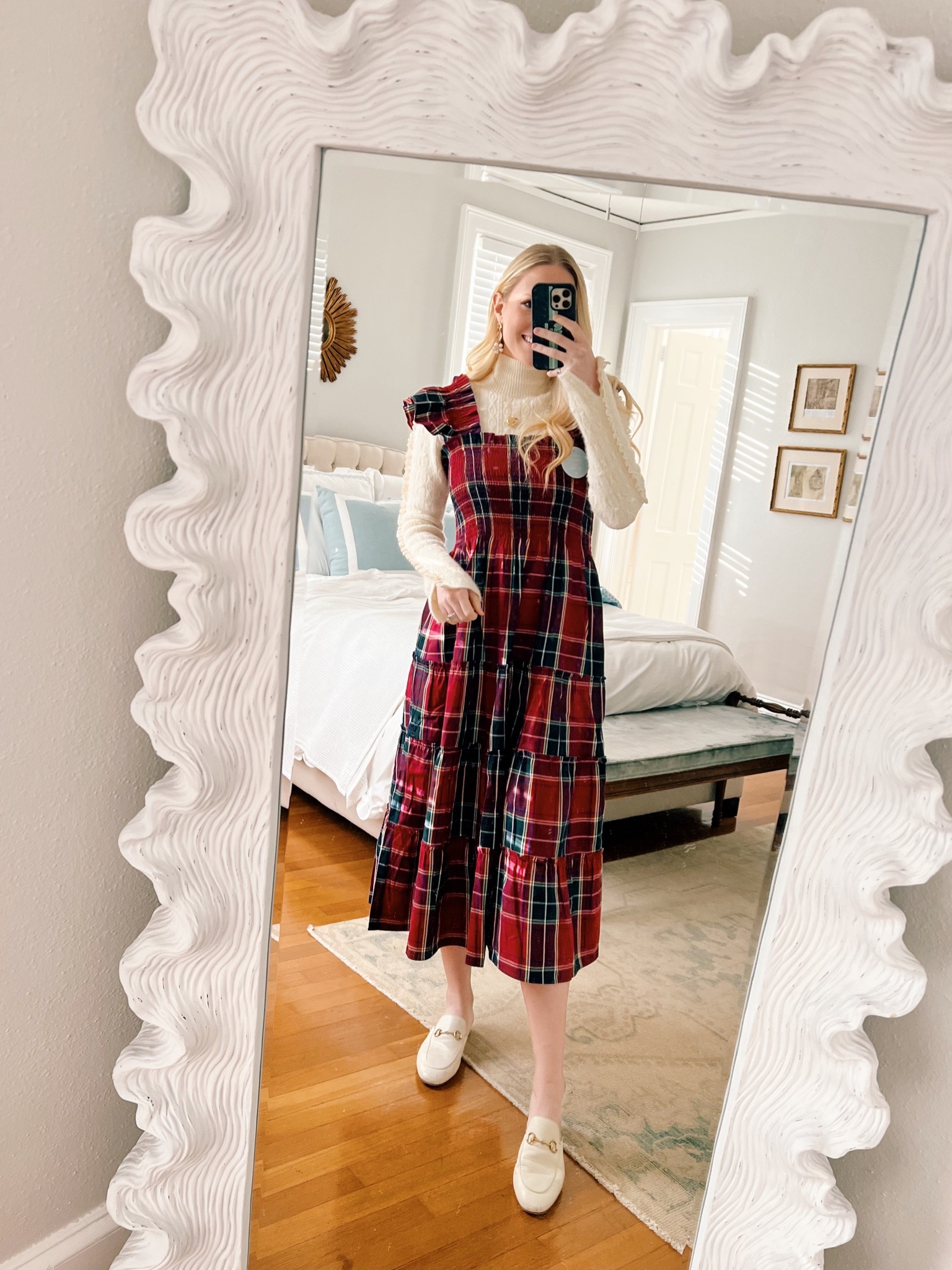 plaid dress with white shirt underneath No Boundaries Juniors' Plaid Dress and Ribbed T-Shirt, 2-Piece Set