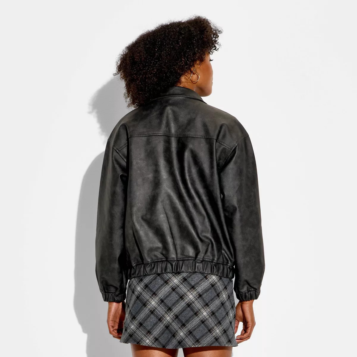 Women's Bomber Jacket - Wild Fable™ Black Wash M | Target
