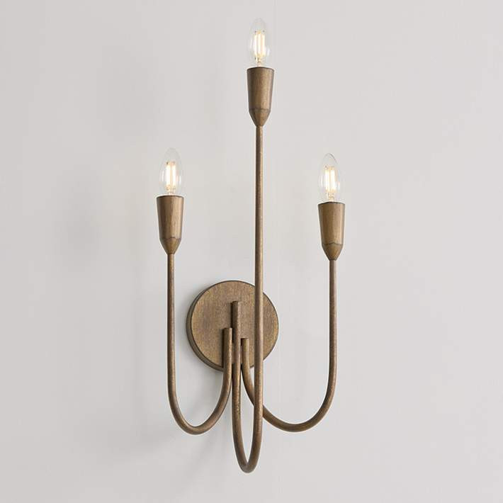 Capital Lighting Marley 3 Light Sconce 10.25" Mystic Bronze | Lamps Plus