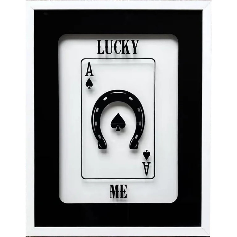 TEX 15x19 SILKSCREENED LUCKY ME ART | Walmart (US)