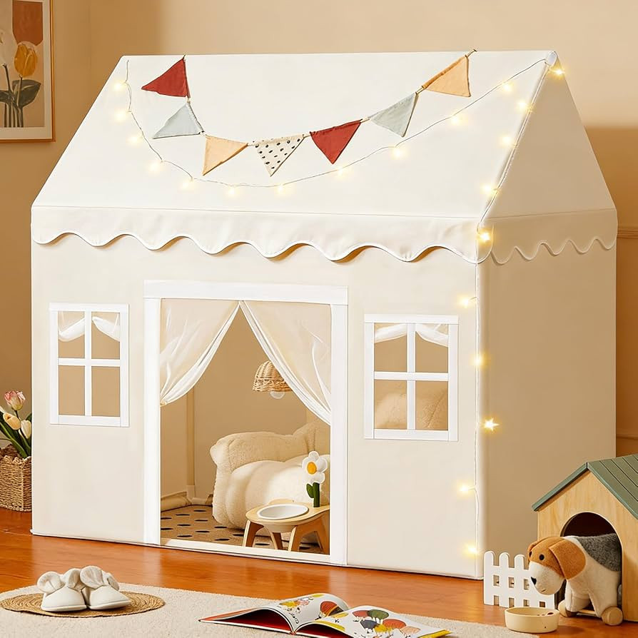 Tiny Land Kids Play Tent with Padded Mat & LED Lights, Ages 3+ | Amazon (US)