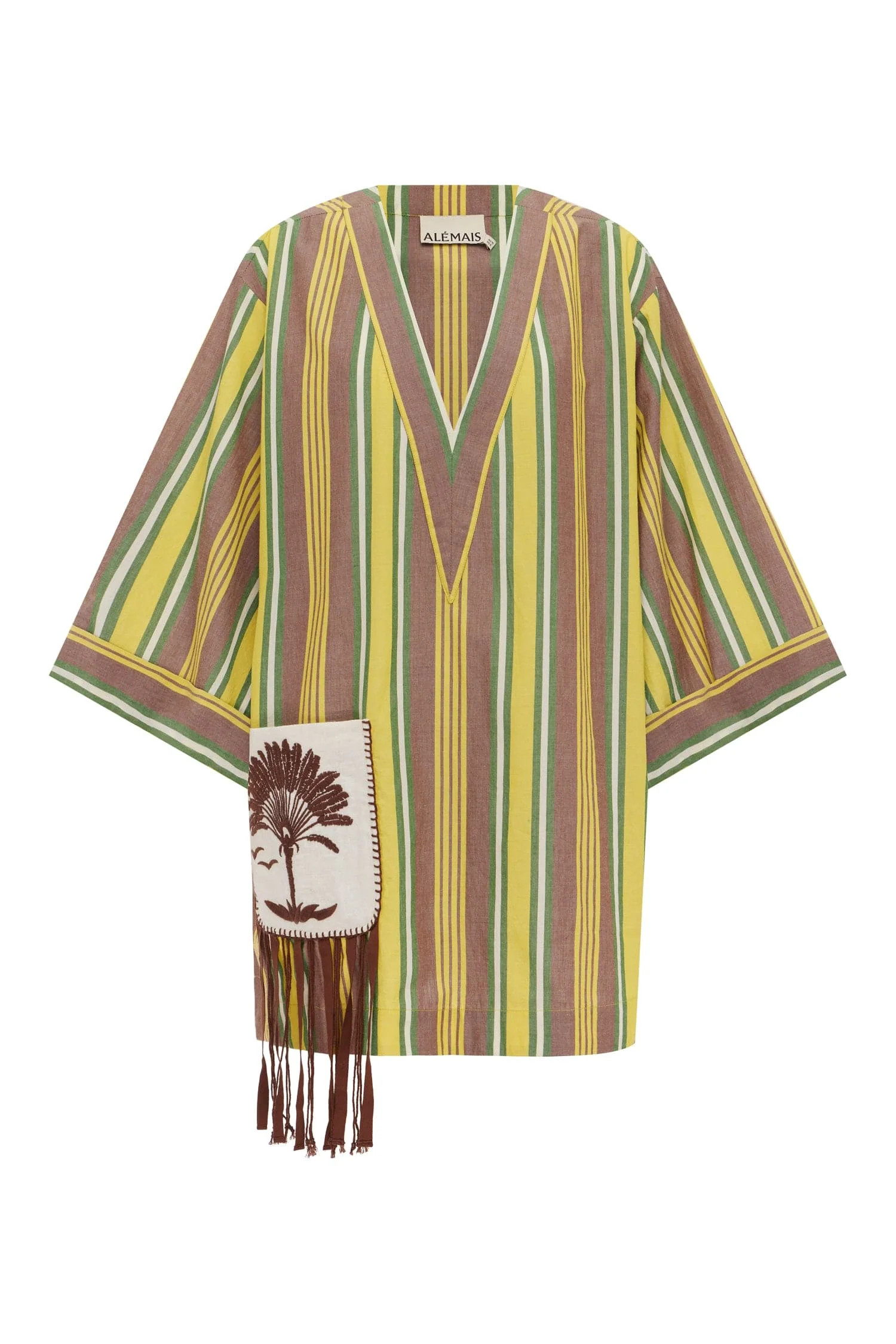 CLOVER STRIPE COTTON MINI DRESS | Alemais (AU, US, UK)