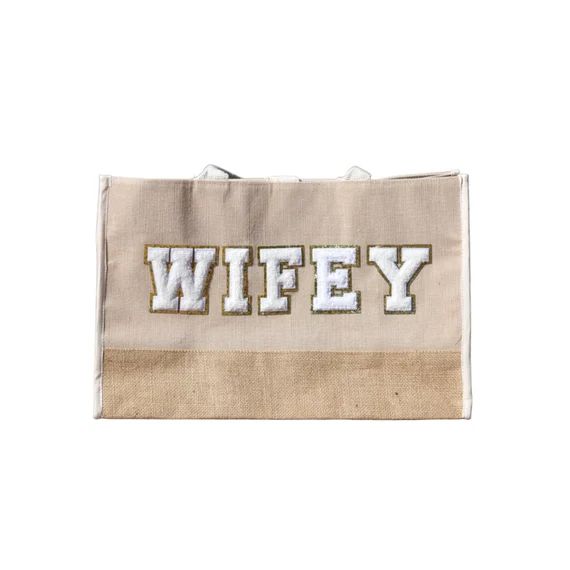 Wifey Jute Tote Bag - Bride Jute Tote - Bridal shower gifts - Honeymoon bag - Engagement Gift - P... | Etsy (US)
