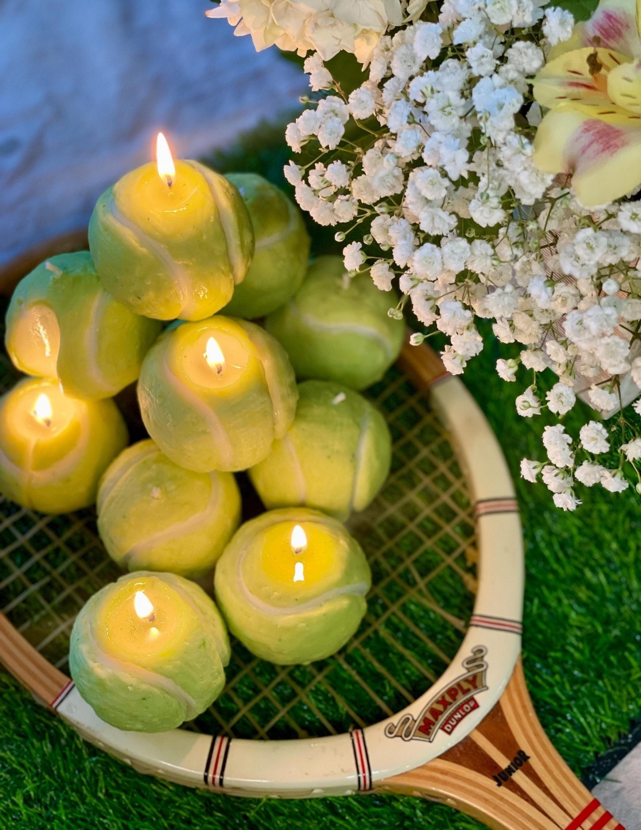 TENNIS BALL SOY CANDLE
Set of 3
Fun gift for the tennis lover! 