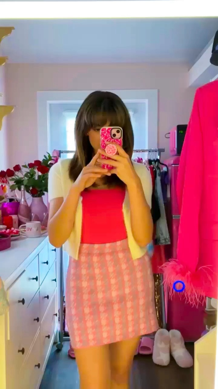 Valentine’s Day outfits: Girls day out edit. 
A little preppy style cardigan set with a pink plaid pencil skirt will always win Galentine’s Day brunch. And of course I have to accessorize with classic pearls and gold with heart accents. Perfect for Brunch, a day with girls, or your next shopping trip.

#LTKfindsunder50 #LTKparties #LTKVideo
