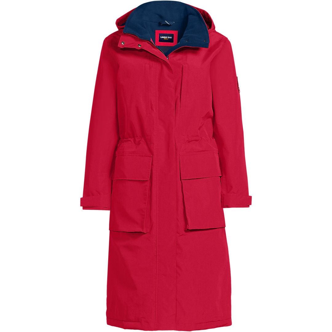 Women's Tall Squall Waterproof Insulated Winter Stadium Maxi Coat | Lands' End (US)