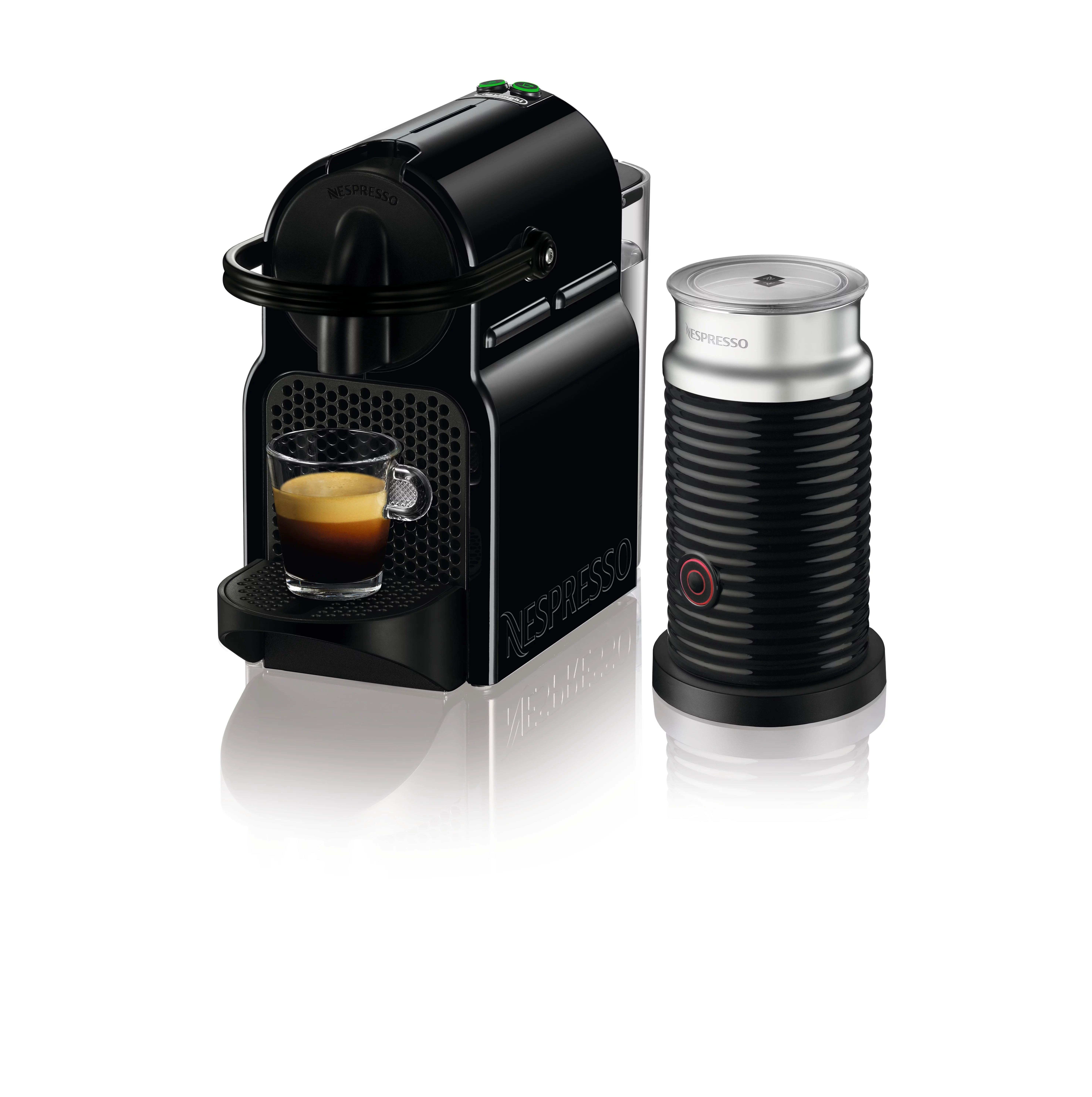 Nespresso Inissia Espresso Machine by De'Longhi with Aeroccino, Black | Walmart (US)