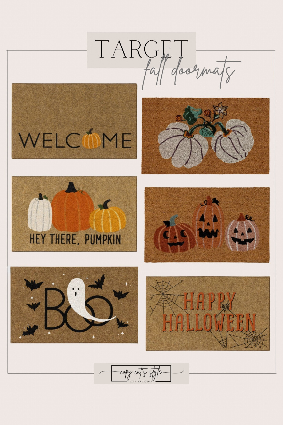 Target fall doormat, Halloween doormat, fall front porch

#LTKSeasonal #LTKFindsUnder50 #LTKHome