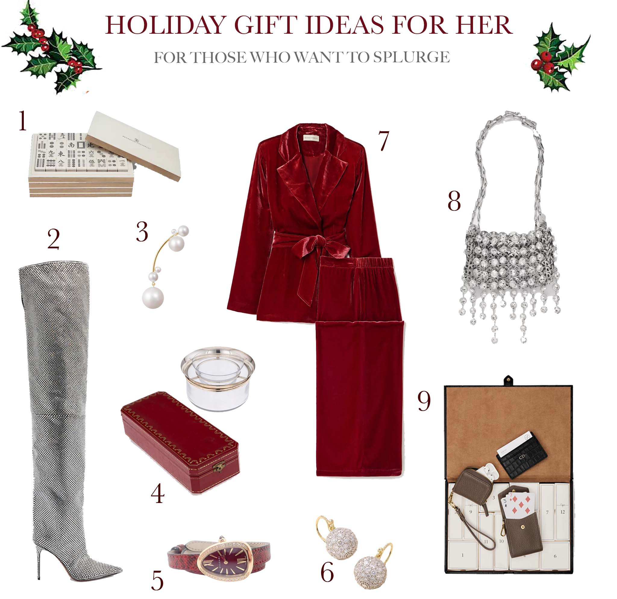 Sometimes you want to go big and if that's your plan this holiday season these are some luxurious looking (and pricey) gifts sure to delight and thrill the woman in your life that loves all things luxury. 

 #luxury #designer #giftguide #luxurygifts #jewelry #handbags #itbag #holidayguide #holidaygifts #splurge #giftsforher #giftsformom #giftsforwife #LTKCyberWeek #LTKGiftGuide #LTKHoliday