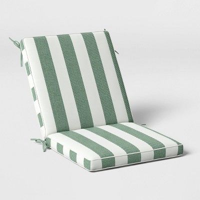 23"x21" Outdoor Chair Cushion with Contrast Piping - Threshold™ designed with Studio McGee | Target