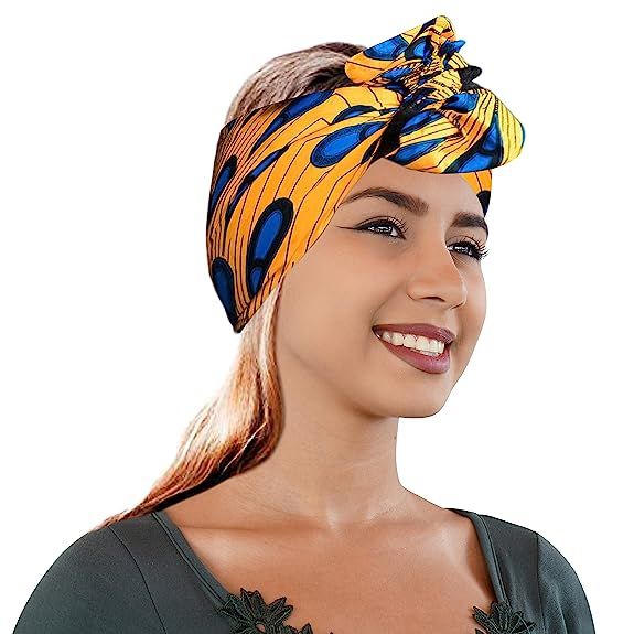 NOVARENA Extra Long 70" Headwraps | Traditional African Prints Vibrant Colors Wraps Scarf Turbans... | Amazon (US)