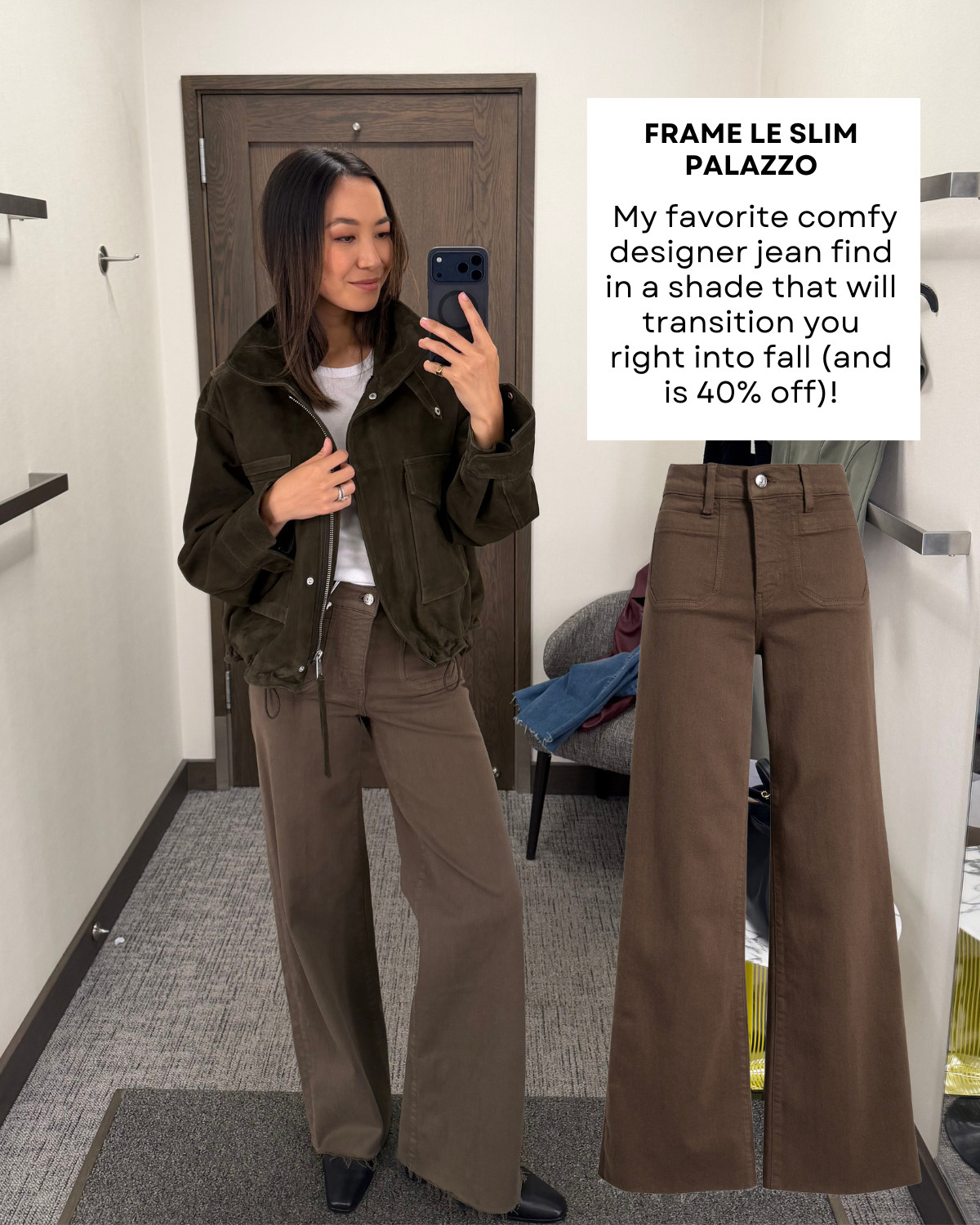 Frame le slim palazzo jeans 

designer denim / frame jeans / fall style / elevated style / style over 30

#LTKootd #LTKSeasonal #LTKSaleAlert