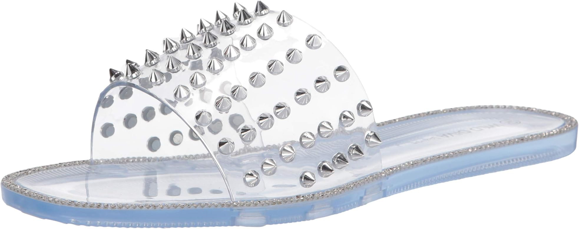 Wild Diva Womens Jelly flip Flop Rhinestone Slippers Sandals | Amazon (US)