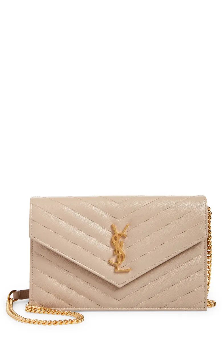 Saint Laurent Monogramme Logo Leather Crossbody Bag | Nordstrom | Nordstrom