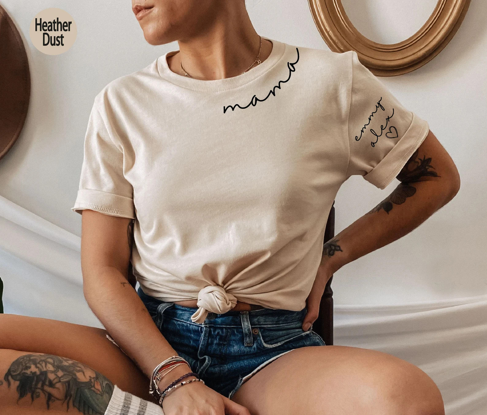 Custom Mama Sweatshirt With Daughter and Son Names - Etsy | Etsy (US)