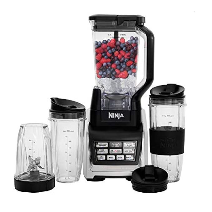 Nutri Ninja Personal and Countertop Blender with 1200-Watt Auto-iQ Base, 72-Ounce Pitcher, and 18, 2 | Amazon (US)