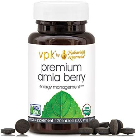 Organic Premium Amla Berry | 120 Herbal Tablets - 500 mg ea. | Powerful Antioxidant for Vitality ... | Amazon (US)