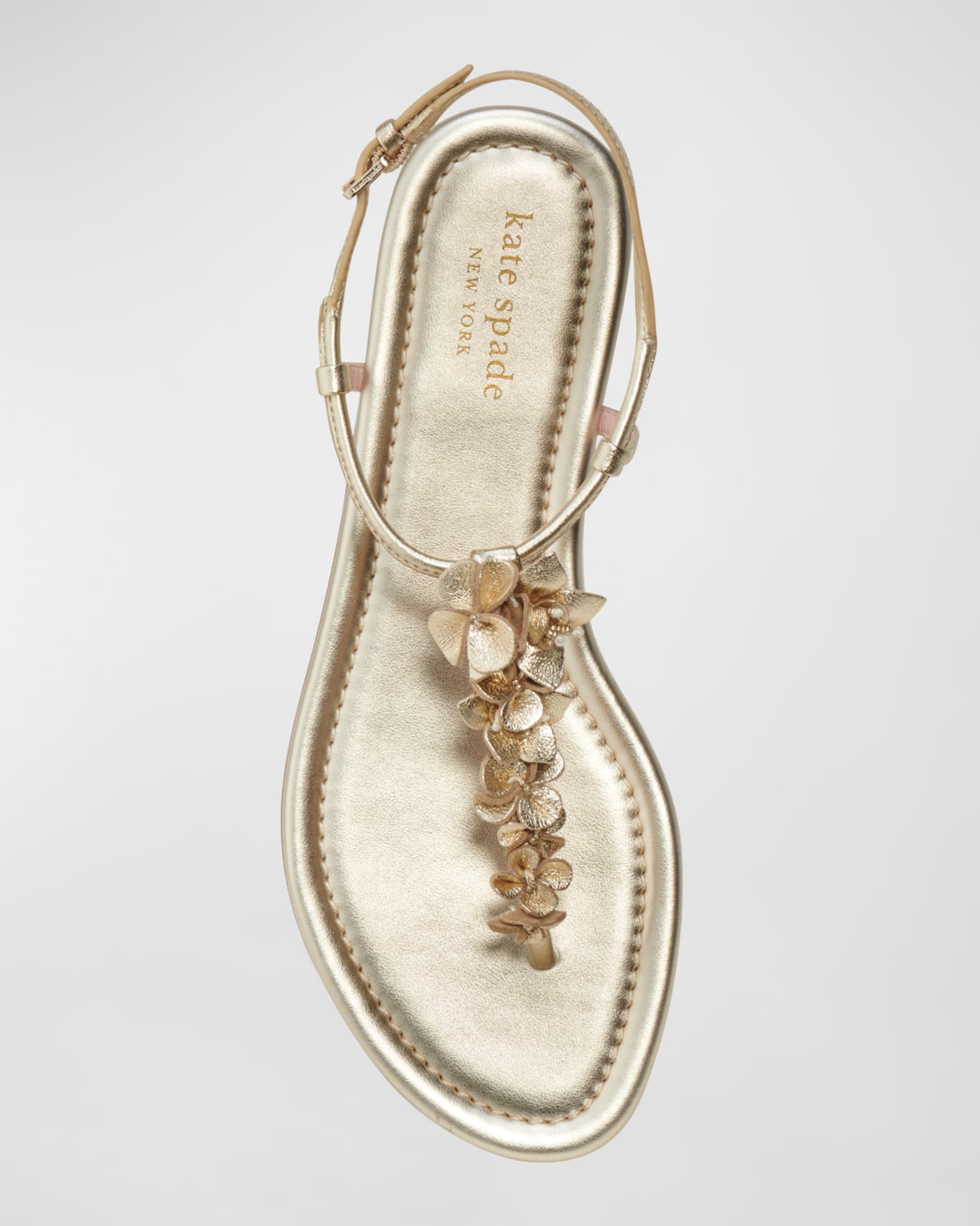kate spade new york rosalie flower thong flat sandals | Neiman Marcus
