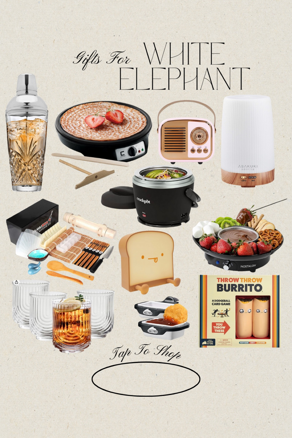 Gift guide, holiday gift guide, white elephant gifts, gifts under $50, Amazon gift guide, Amazon gifts, Amazon white elephant, stocking stuffers 

#LTKHoliday #LTKGiftGuide #LTKfindsunder50