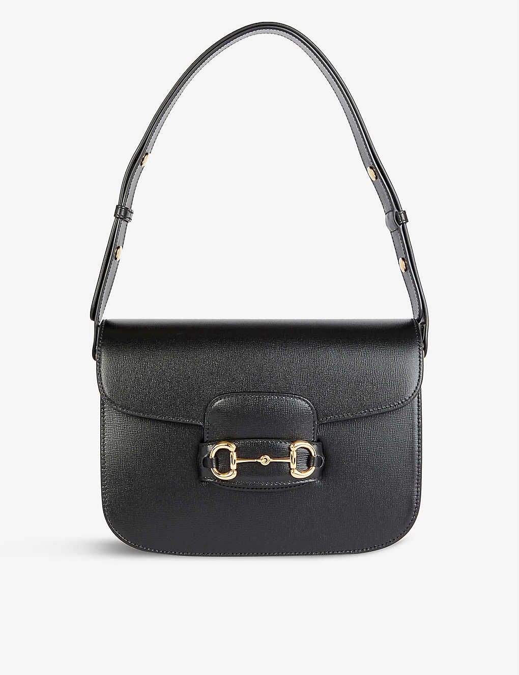 1955 Horsebit leather shoulder bag | Selfridges