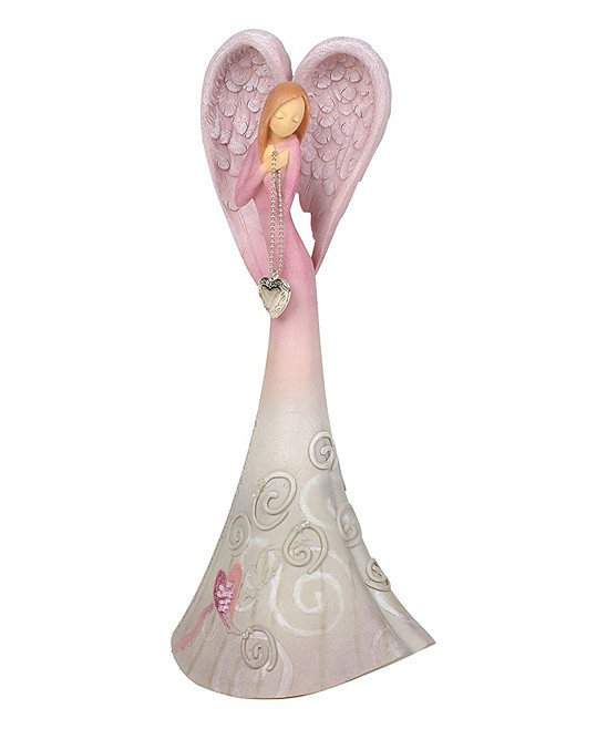 Enesco Collectibles and Figurines Peace - Pink 'Peaceful Heart' Angel Figurine | Zulily
