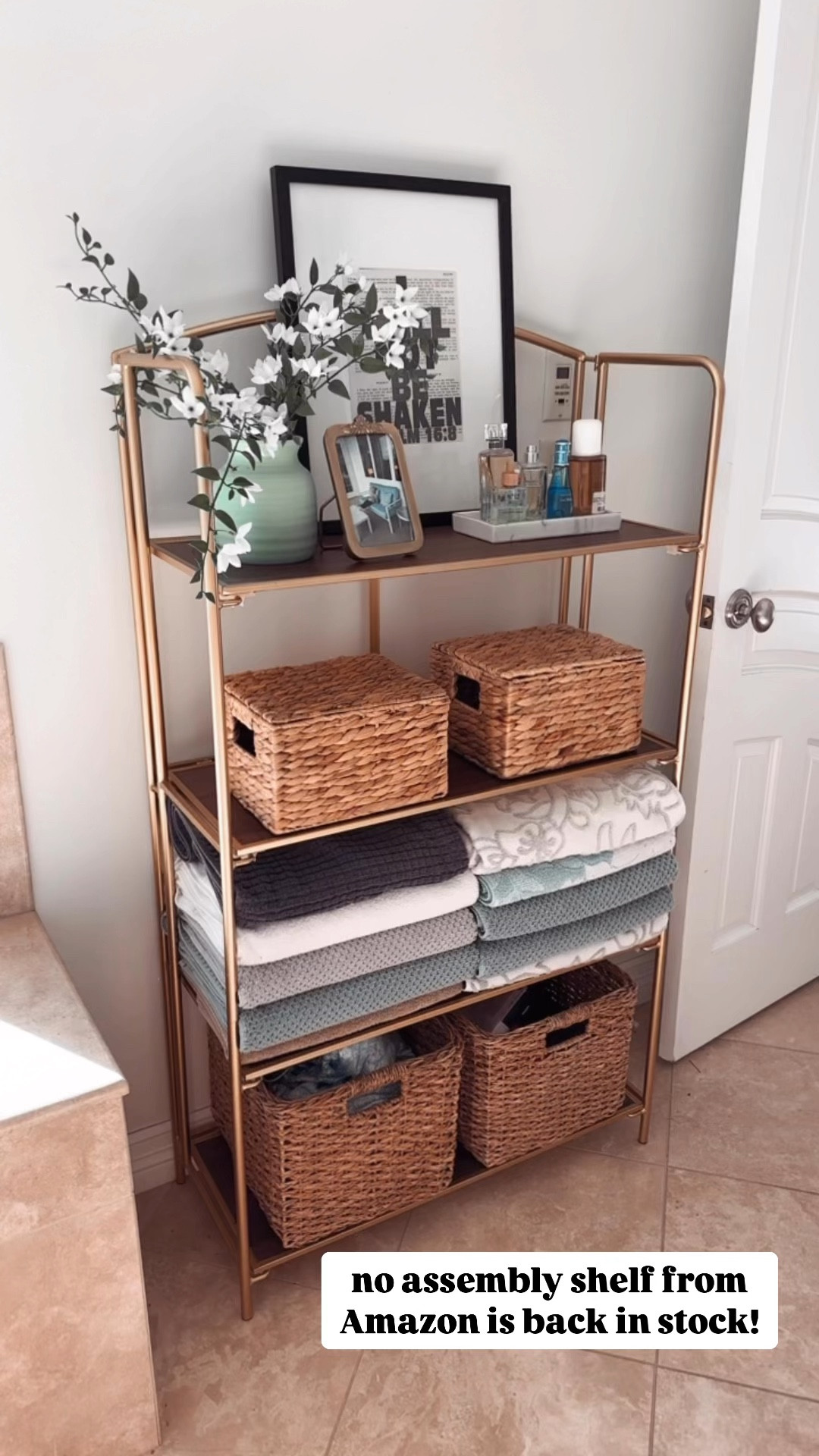 Amazon shelf is back in stock!! No assembly at all 🙌🙌

#LTKHome #LTKWatchNow #LTKFindsUnder100