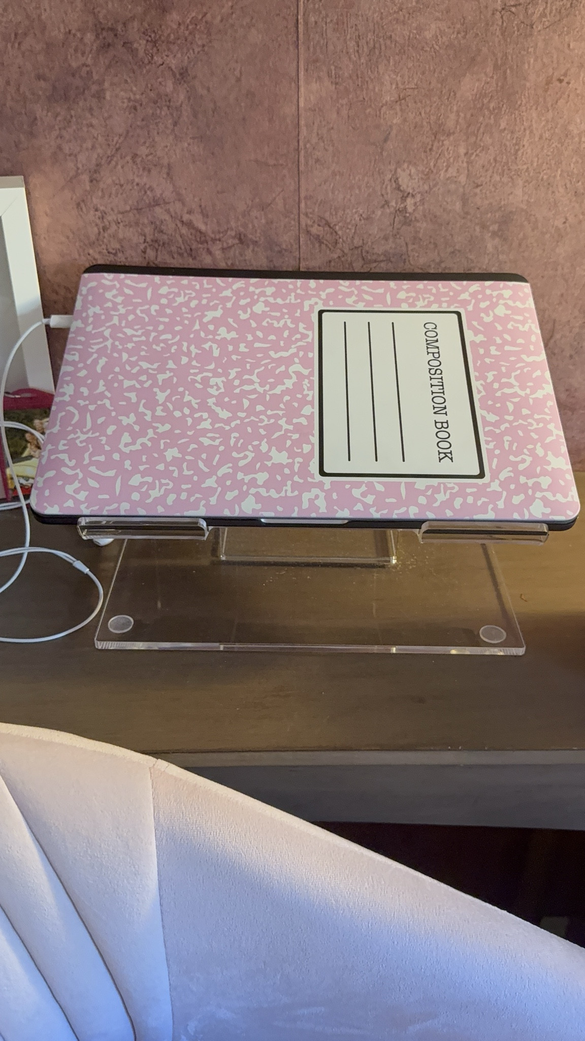 My desk set up. I love this clear laptop stand. 

#LTKHome #LTKdayinmylife #LTKPetite