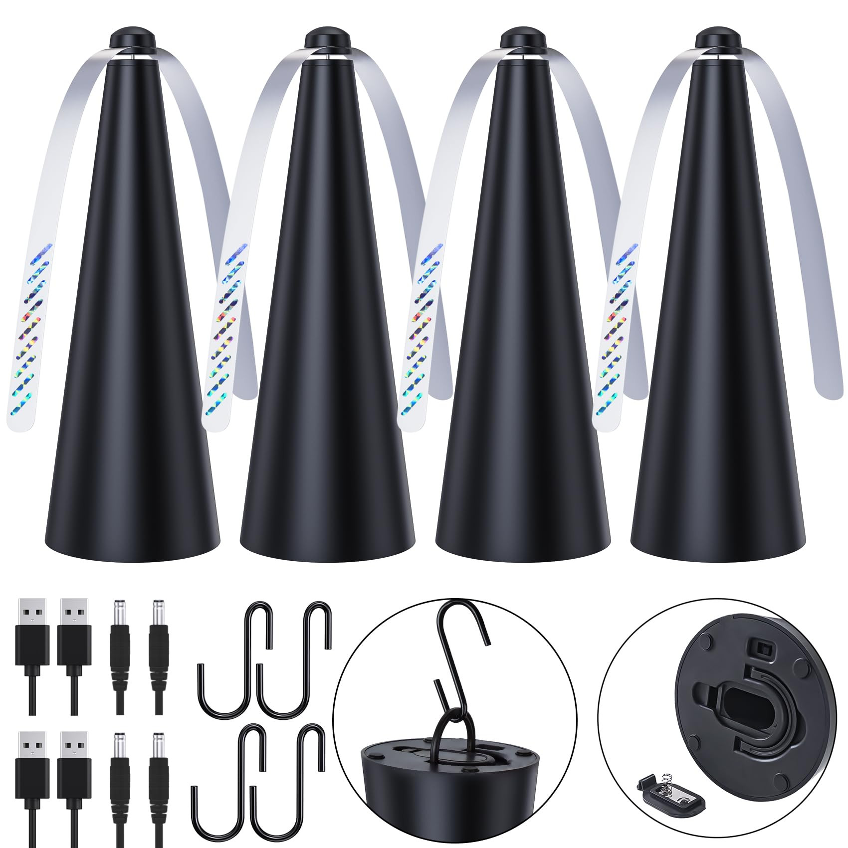 Amazon.com: Glovv Fly Fans for Tables, Food Fan to Keep Flies Away, 4 Pack Portable Outdoor Indoo... | Amazon (US)