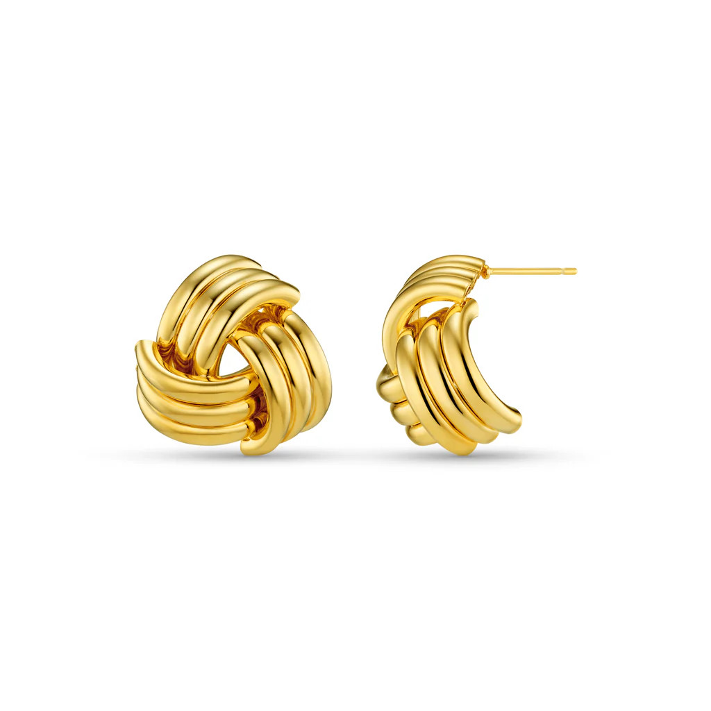 Interlocking Statement Stud Earrings | Orelia